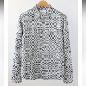 Corridor - High Focus Check LS - White/Navy - L